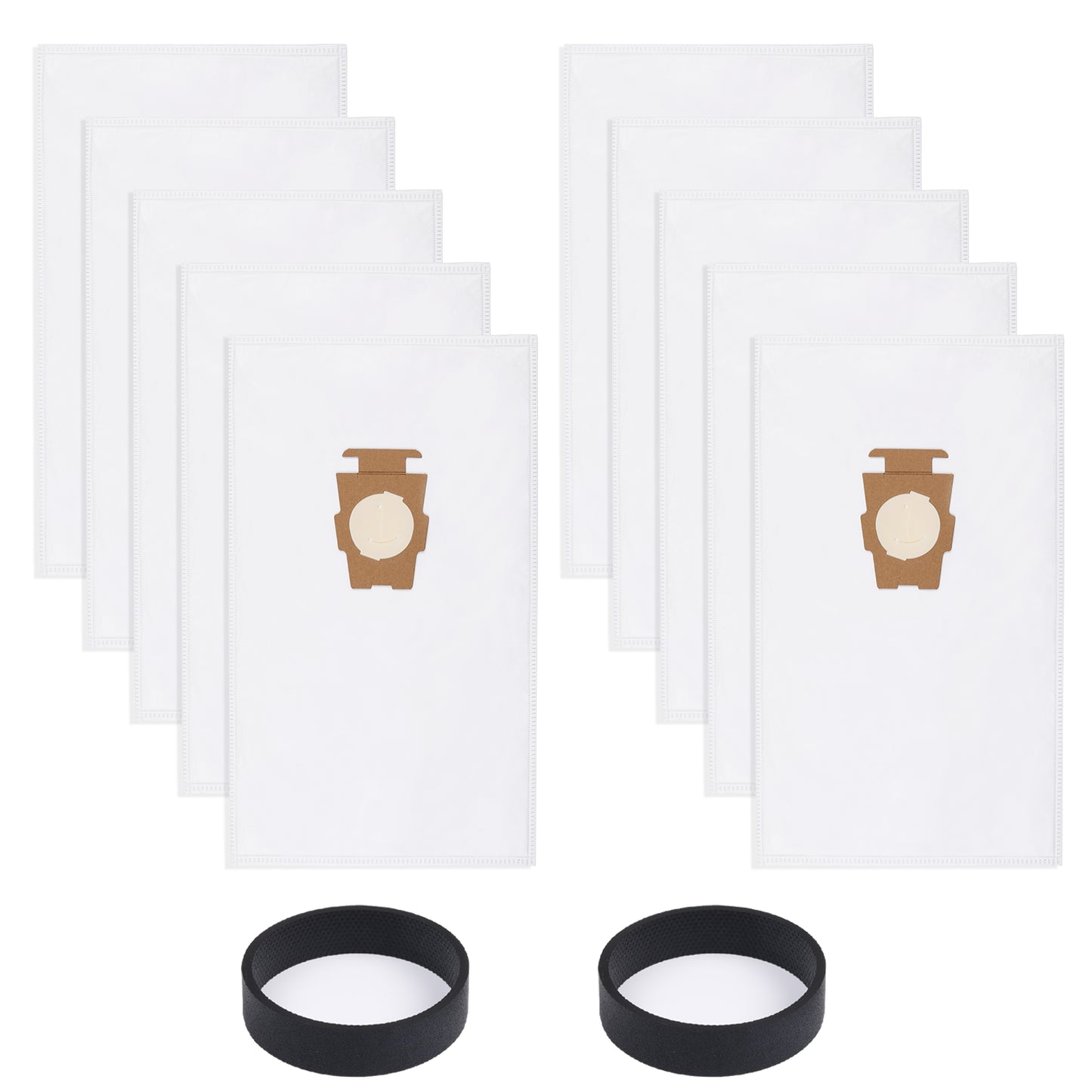 10 Pack Vacuum Cleaner Bags and 2 Belts Compatible with Kirby Vacuum Bags 204811, 204814, 205811 Style F, Fit for All Kirby Sentria Vacuum G Series, Avalir (10 Bags + 2 Belts)